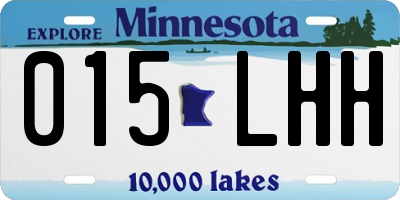 MN license plate 015LHH