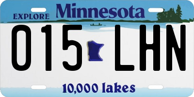 MN license plate 015LHN
