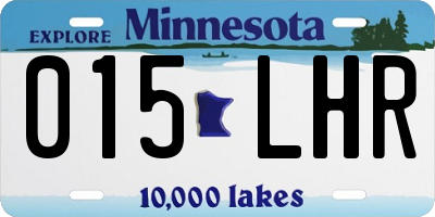 MN license plate 015LHR