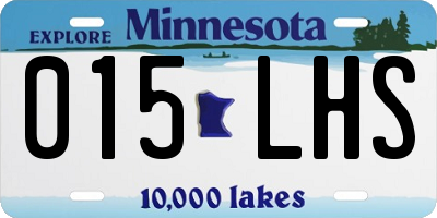 MN license plate 015LHS