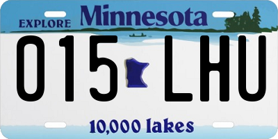 MN license plate 015LHU