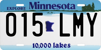 MN license plate 015LMY