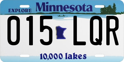 MN license plate 015LQR