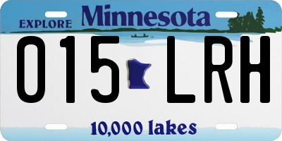 MN license plate 015LRH