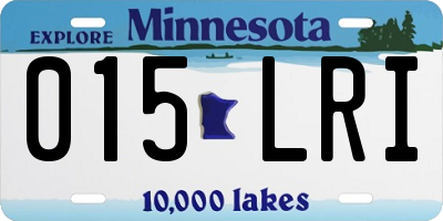 MN license plate 015LRI