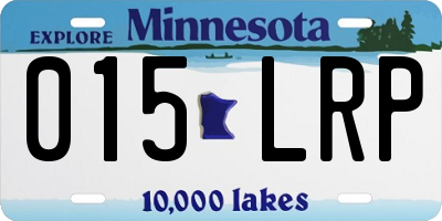 MN license plate 015LRP