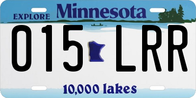 MN license plate 015LRR