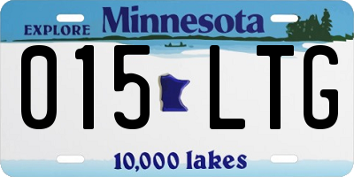 MN license plate 015LTG