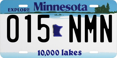 MN license plate 015NMN