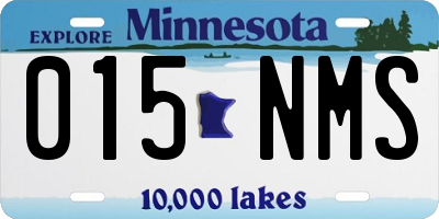 MN license plate 015NMS