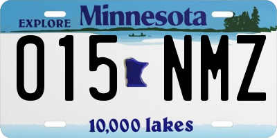 MN license plate 015NMZ