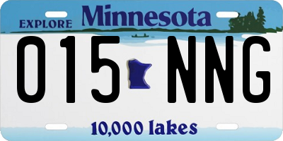 MN license plate 015NNG