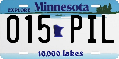 MN license plate 015PIL