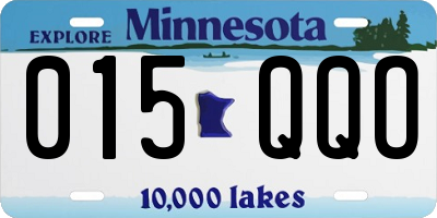 MN license plate 015QQO