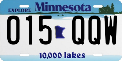 MN license plate 015QQW