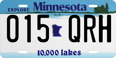 MN license plate 015QRH