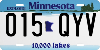MN license plate 015QYV
