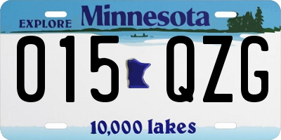 MN license plate 015QZG
