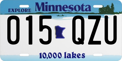MN license plate 015QZU