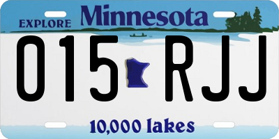 MN license plate 015RJJ