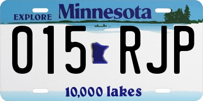 MN license plate 015RJP