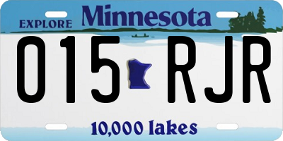 MN license plate 015RJR