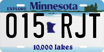 MN license plate 015RJT