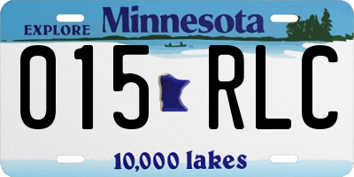 MN license plate 015RLC
