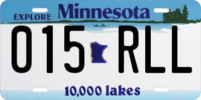 MN license plate 015RLL