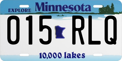MN license plate 015RLQ