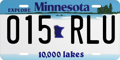MN license plate 015RLU