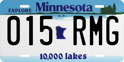 MN license plate 015RMG