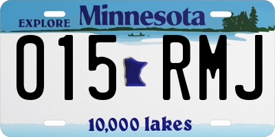 MN license plate 015RMJ