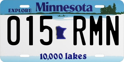 MN license plate 015RMN