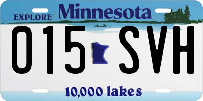 MN license plate 015SVH
