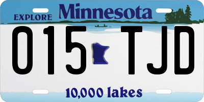 MN license plate 015TJD