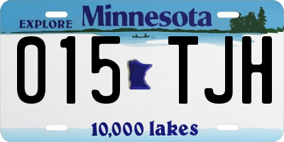 MN license plate 015TJH