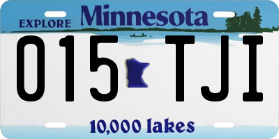 MN license plate 015TJI