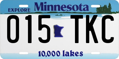 MN license plate 015TKC