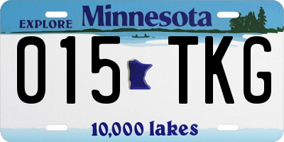 MN license plate 015TKG