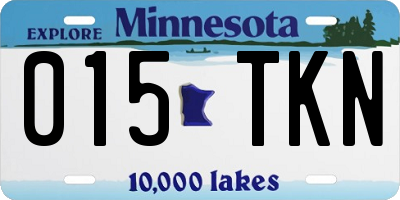 MN license plate 015TKN