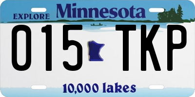 MN license plate 015TKP