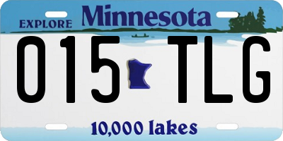 MN license plate 015TLG