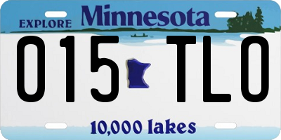 MN license plate 015TLO