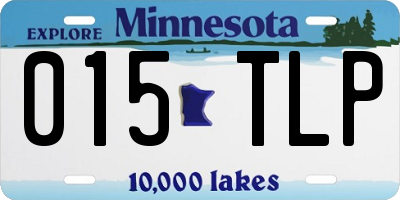 MN license plate 015TLP
