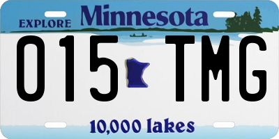 MN license plate 015TMG