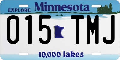 MN license plate 015TMJ