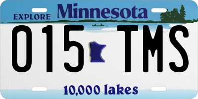 MN license plate 015TMS