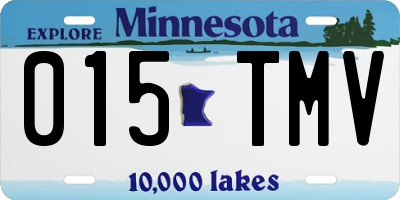 MN license plate 015TMV