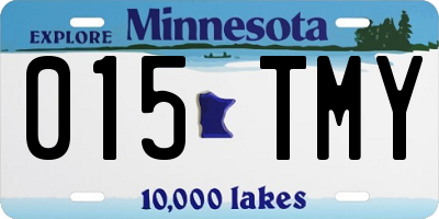 MN license plate 015TMY